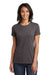 District DT6002 Womens Very Important Short Sleeve Crewneck T-Shirt Heather Charcoal Grey Front