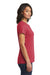 District DT6002 Womens Very Important Short Sleeve Crewneck T-Shirt Heather Red Side