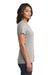 District DT6002 Womens Very Important Short Sleeve Crewneck T-Shirt Heather Light Grey Side