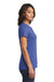 District DT6002 Womens Very Important Short Sleeve Crewneck T-Shirt Heather Royal Blue Side