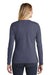 District DT6201 Womens Very Important Long Sleeve V-Neck T-Shirts Navy Blue Back