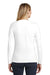District DT6201 Womens Very Important Long Sleeve V-Neck T-Shirts White Back