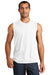 District DT6300 Mens Very Important Muscle Tank Top White Front