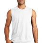 District Mens Very Important Muscle Tank Top - White - Closeout
