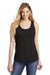 District DT6302 Womens Very Important Tank Top Black Front