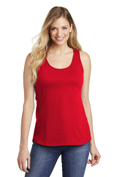 District DT6302 Womens Very Important Tank Top Red Front