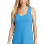 District Womens Very Important Tank Top - Heather Bright Turquoise Blue
