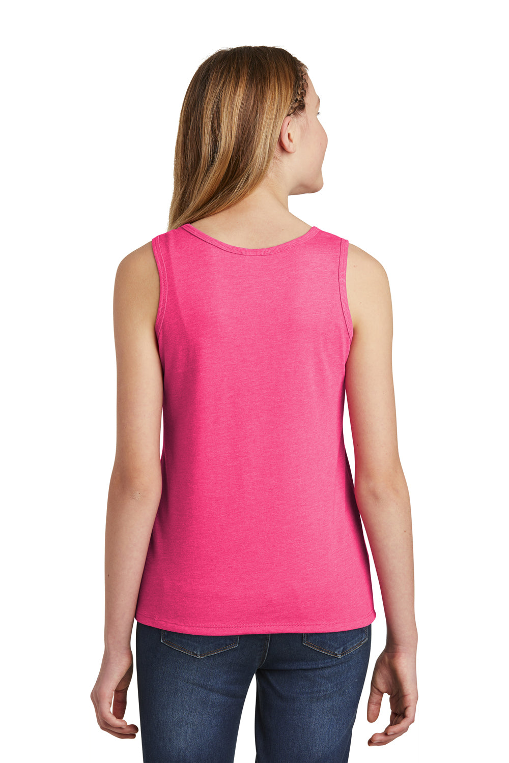 District DT6303YG Youth Very Important Tank Top Fuchsia Pink Back