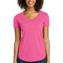 District Womens Very Important Short Sleeve Crewneck T-Shirt - Fuchsia Pink Frost - Closeout