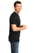 District DT6500 Mens Very Important Short Sleeve V-Neck T-Shirt Black Side