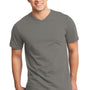 District Mens Very Important Short Sleeve V-Neck T-Shirt - Grey - Closeout