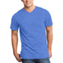 District Mens Very Important Short Sleeve V-Neck T-Shirt - Heather Royal Blue