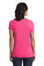 District DT6503 Womens Very Important Short Sleeve V-Neck T-Shirt Heather Fuchsia Pink Back