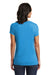 District DT6503 Womens Very Important Short Sleeve V-Neck T-Shirt Heather Turquoise Blue Back