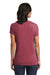 District DT6503 Womens Very Important Short Sleeve V-Neck T-Shirt Heather Cardinal Red Back