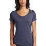 District Womens Very Important Short Sleeve V-Neck T-Shirt - Heather Navy Blue