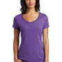 District Womens Very Important Short Sleeve V-Neck T-Shirt - Heather Purple
