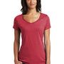 District Womens Very Important Short Sleeve V-Neck T-Shirt - Heather Red