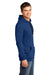 District DT810 Mens The Concert Fleece Hooded Sweatshirt Hoodie Royal Blue Side