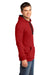 District DT810 Mens The Concert Fleece Hooded Sweatshirt Hoodie Red Side