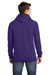 District DT810 Mens The Concert Fleece Hooded Sweatshirt Hoodie Purple Back