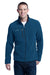 Eddie Bauer EB200 Mens Full Zip Fleece Jacket Deep Sea Blue Front