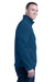 Eddie Bauer EB200 Mens Full Zip Fleece Jacket Deep Sea Blue Side