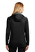 Eddie Bauer EB245 Womens Sport Full Zip Fleece Hooded Jacket Black Back