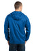 Eddie Bauer EB500 Mens Packable Wind Resistant Full Zip Hooded Wind Jacket Brilliant Blue Back