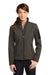 Eddie Bauer EB535 Womens Rugged Water Resistant Full Zip Jacket Canteen Grey Front