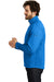 Eddie Bauer EB540 Mens StormRepel Water Resistant Full Zip Jacket Heather Brilliant Blue/Grey Side