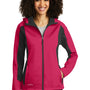 Eddie Bauer Womens Trail Water Resistant Full Zip Hooded Jacket - Lotus Pink - Closeout