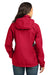 Eddie Bauer EB551 Womens Waterproof Full Zip Hooded Jacket Red Back