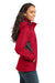 Eddie Bauer EB551 Womens Waterproof Full Zip Hooded Jacket Red Side