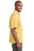 Eddie Bauer EB608 Mens Fishing Short Sleeve Button Down Shirt w/ Double Pockets Goldenrod Yellow Side