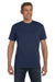 Econscious EC1000 Mens Short Sleeve Crewneck T-Shirt Pacific Blue Front
