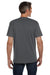 Econscious EC1000 Mens Short Sleeve Crewneck T-Shirt Charcoal Grey Back