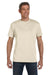 Econscious EC1000 Mens Short Sleeve Crewneck T-Shirt Natural Front