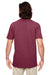 Econscious EC1000 Mens Short Sleeve Crewneck T-Shirt Manzanita Purple Back