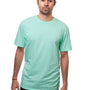 Econscious Mens Short Sleeve Crewneck T-Shirt - Sunwashed Mint Green - NEW