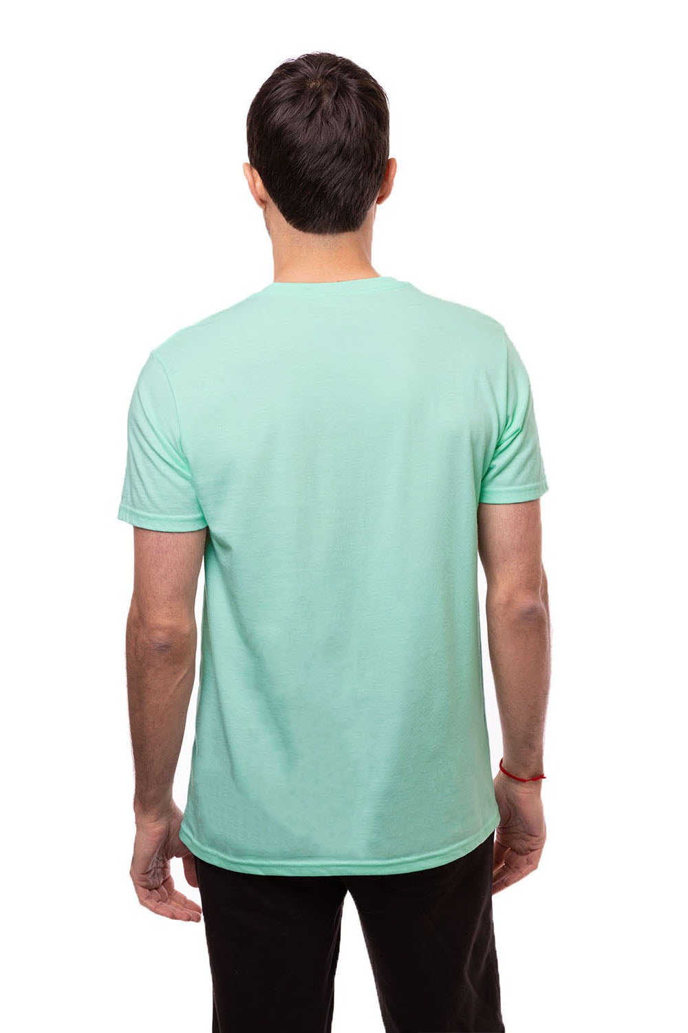 Econscious EC1000 Mens Short Sleeve Crewneck T-Shirt Sunwashed Mint Green Back