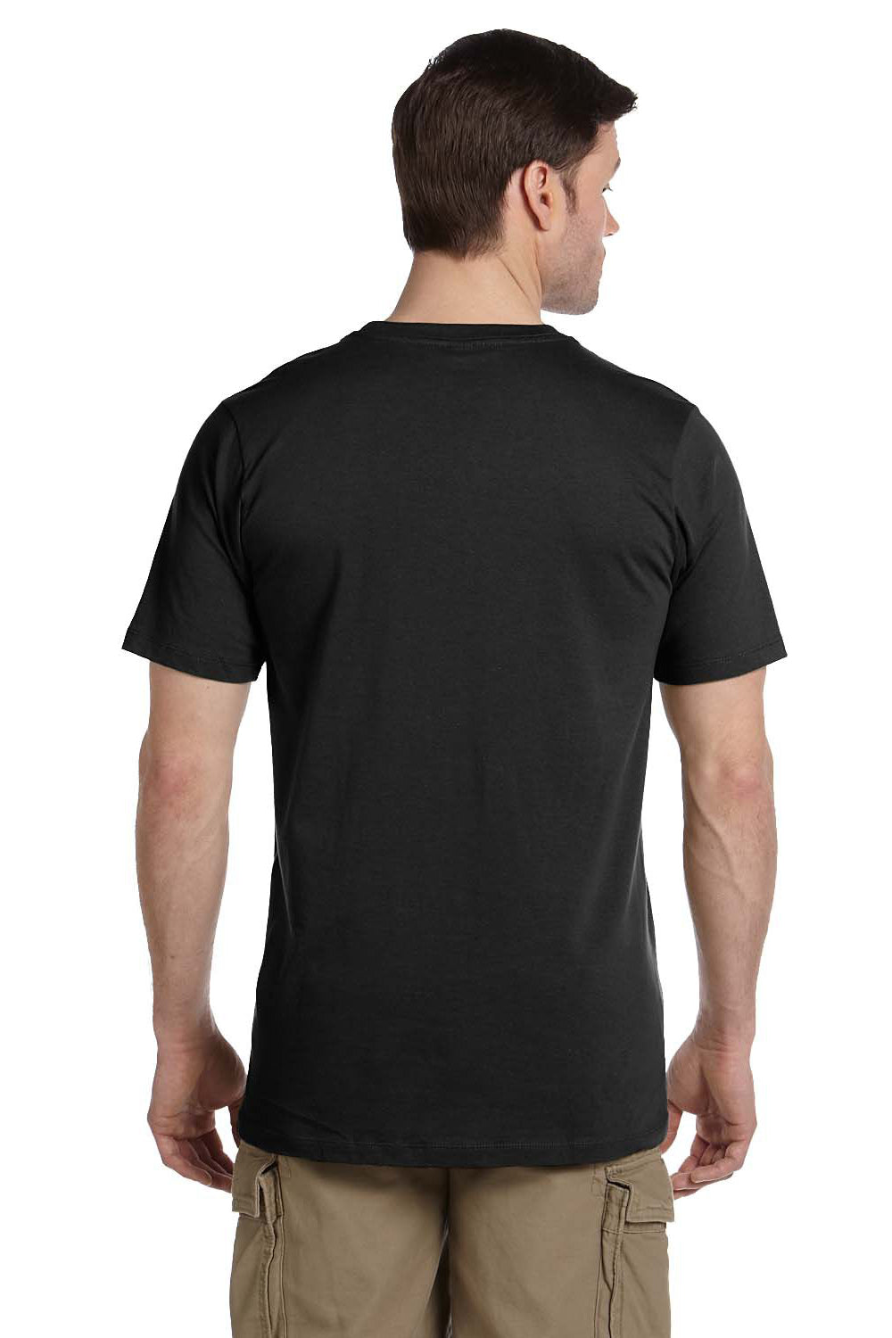 Econscious EC1075 Mens Short Sleeve Crewneck T-Shirt Black Back