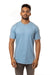 Econscious EC1075 Mens Short Sleeve Crewneck T-Shirt Niagara Blue Front