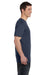 Econscious EC1080 Mens Short Sleeve Crewneck T-Shirt Water Blue Side