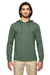 Econscious EC1085 Mens Eco Jersey Hooded Sweatshirt Hoodie Asparagus Green Front