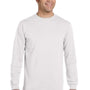 Econscious Mens Long Sleeve Crewneck T-Shirt - White