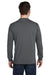Econscious EC1500 Mens Long Sleeve Crewneck T-Shirt Charcoal Grey Back