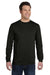 Econscious EC1500 Mens Long Sleeve Crewneck T-Shirt Black Front