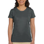 Econscious Womens Heather Sueded Short Sleeve Crewneck T-Shirt - Charcoal Grey