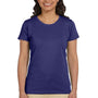 Econscious Womens Heather Sueded Short Sleeve Crewneck T-Shirt - Iris Blue